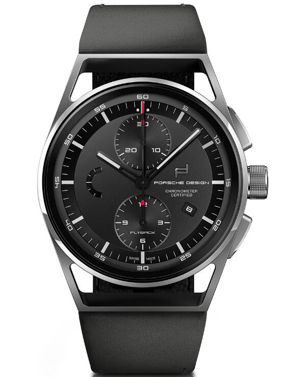 luxury replica Porsche Design 1919 CHRONOTIMER FLYBACK BLACK & LEATHER watches